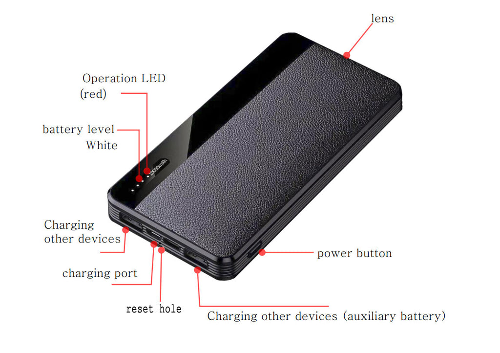 No hole power bank WiFi network IP camera Low light night vision Unlimited distance remote monitoring