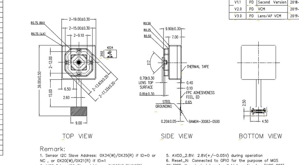 Gyroscope anti-shake 4k DIY mini micro camera module can be used after power on