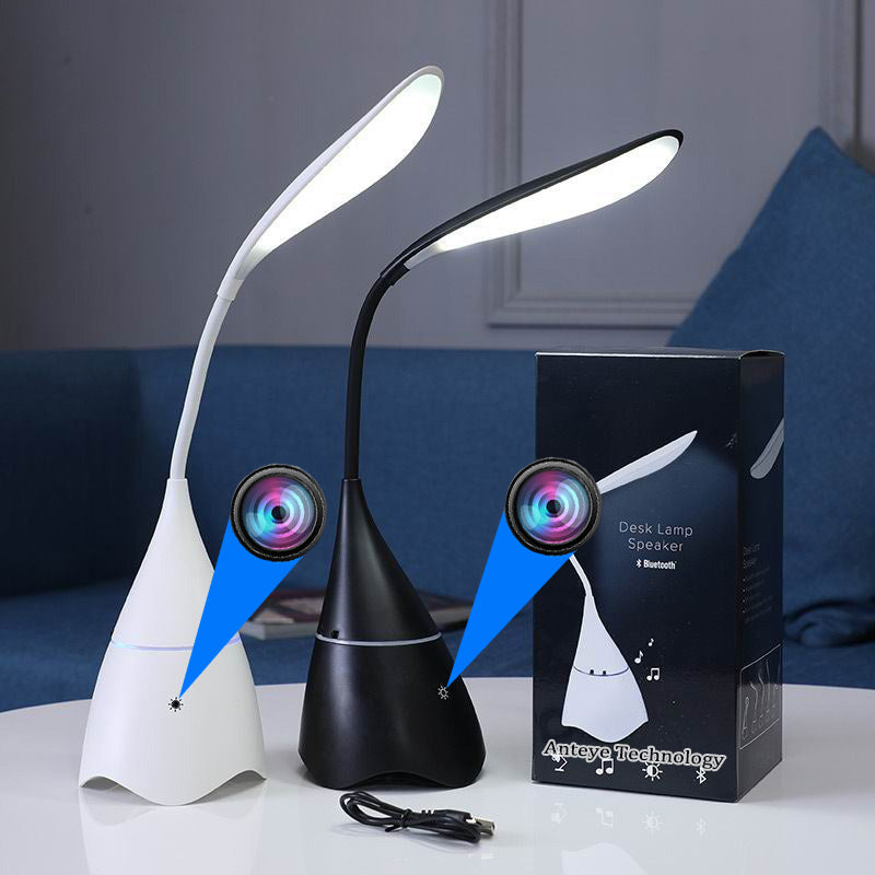 Desk Lamp Wireless WiFi Spy Hidden Indoor Mini Security IP DVR Camera with Bluetooth Speaker and Light