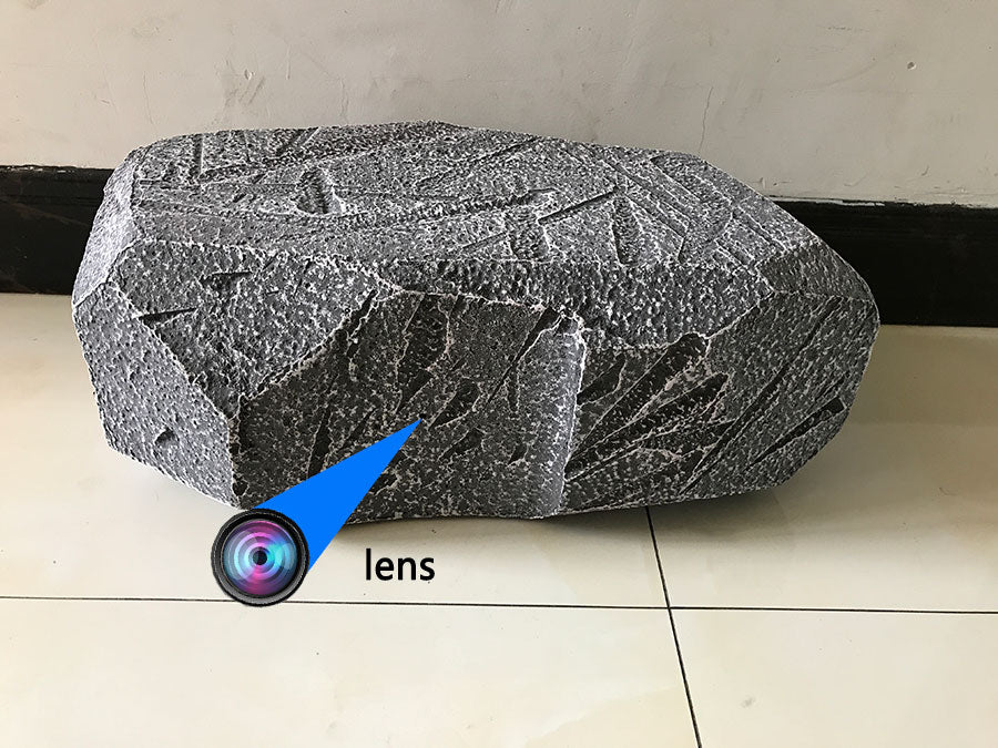 Stone spy camera long-range wireless hidden surveillance can be inserted 4g SIM card