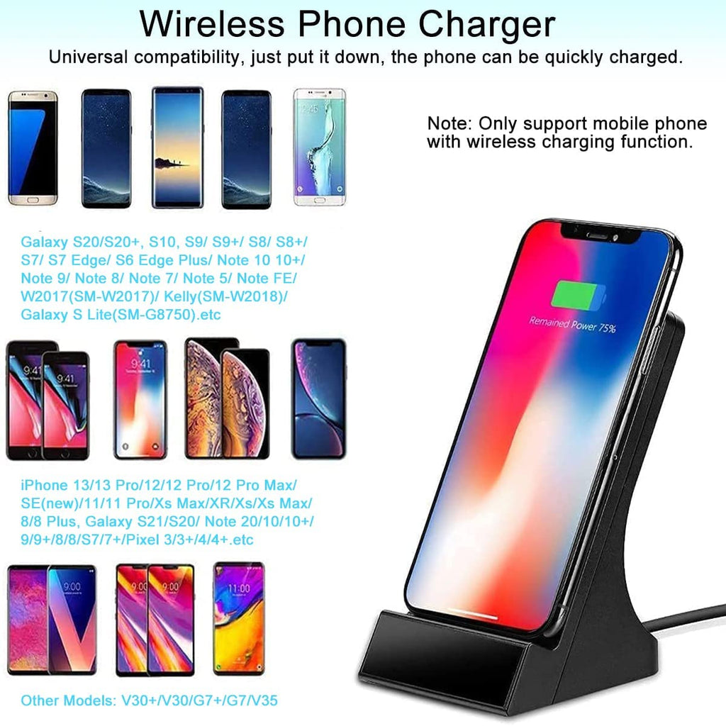 Wireless Charging Spy Hidden Camera, Night Vision IP Network WiFi Mini Camera, 140 Degree Wide Angle, 1080P HD