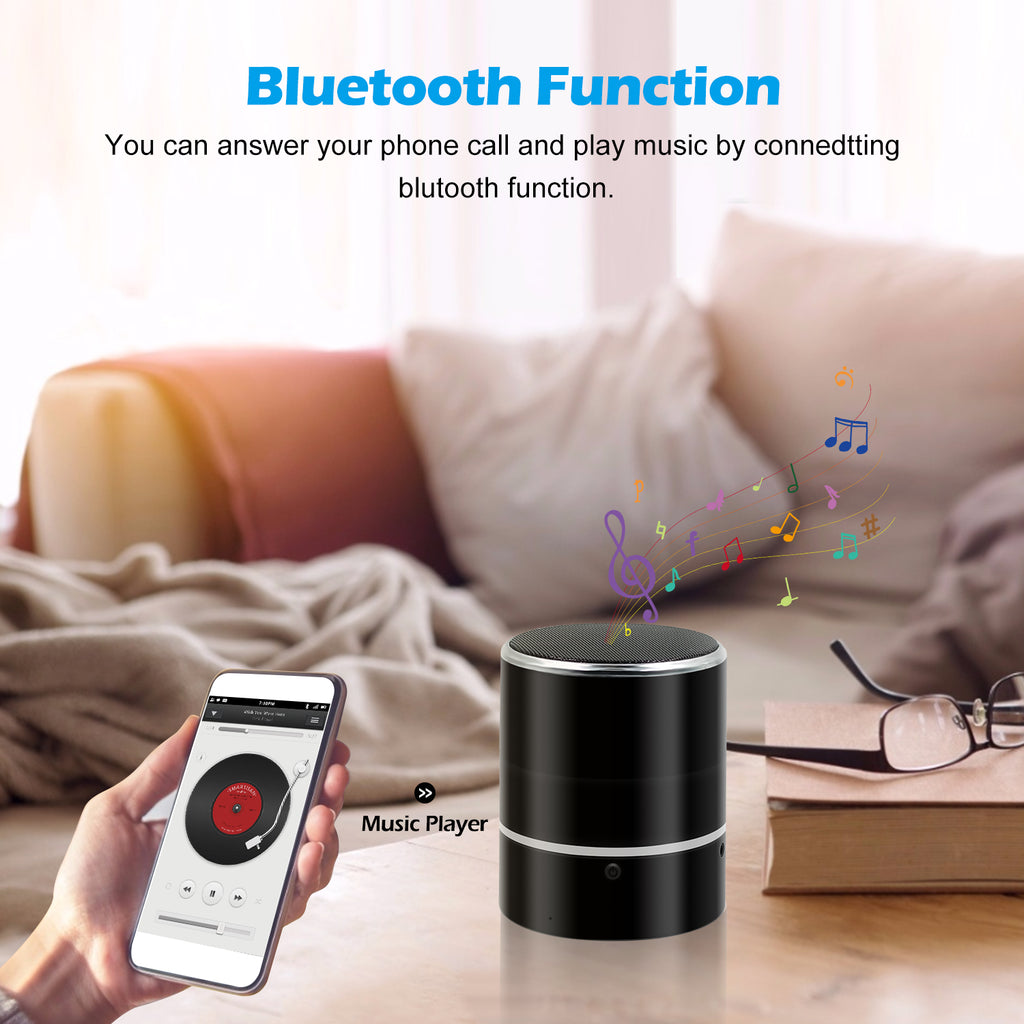 Rotating HD 240 degree viewing angle wireless speaker WIFI hidden spy camera