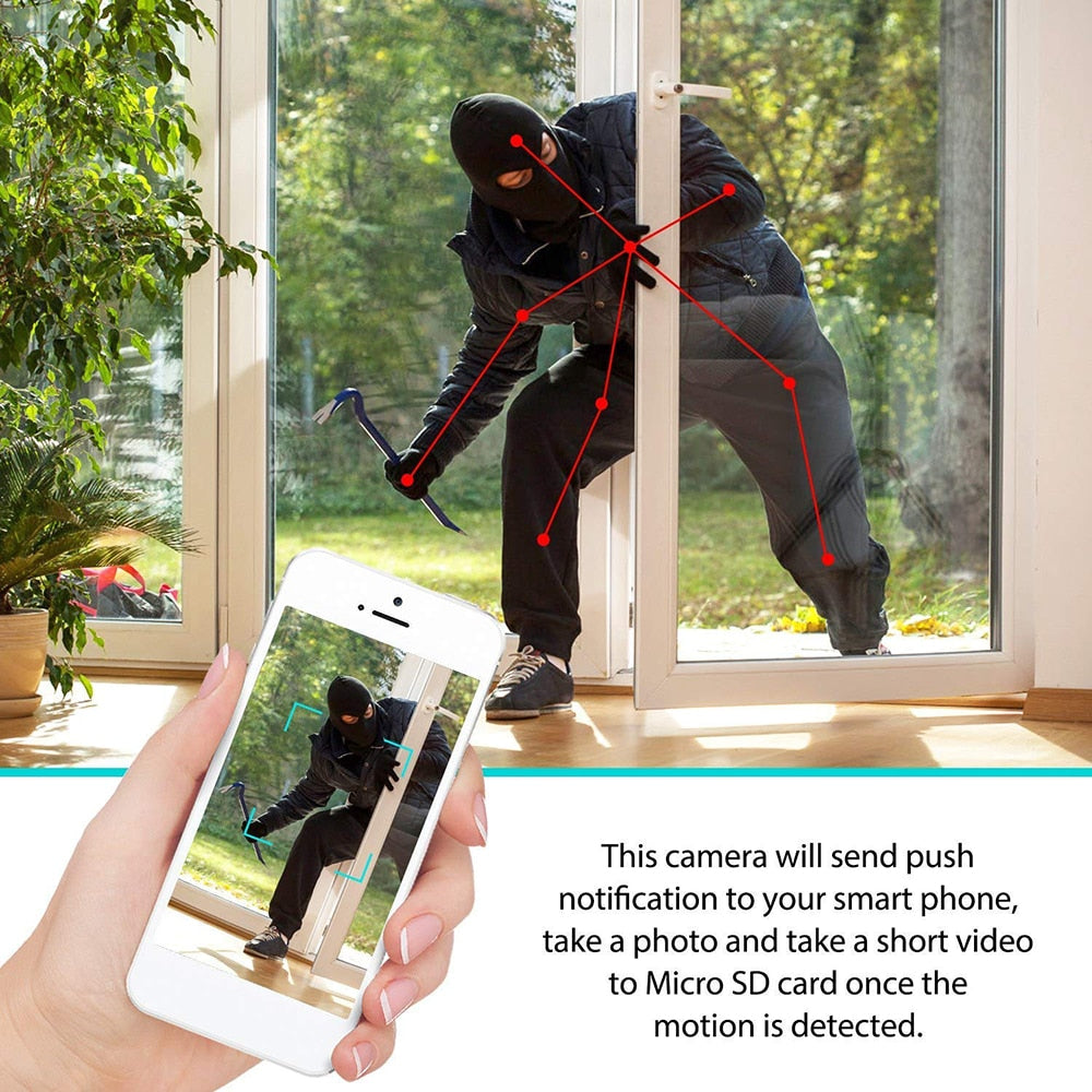 Mini camera  hidden Home Security Cameras 1080P HD Wireless WiFi Remote View Camera Nanny Cam