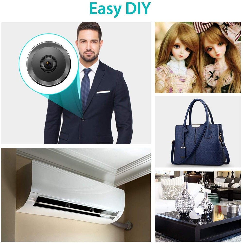 Mini camera  hidden Home Security Cameras 1080P HD Wireless WiFi Remote View Camera Nanny Cam