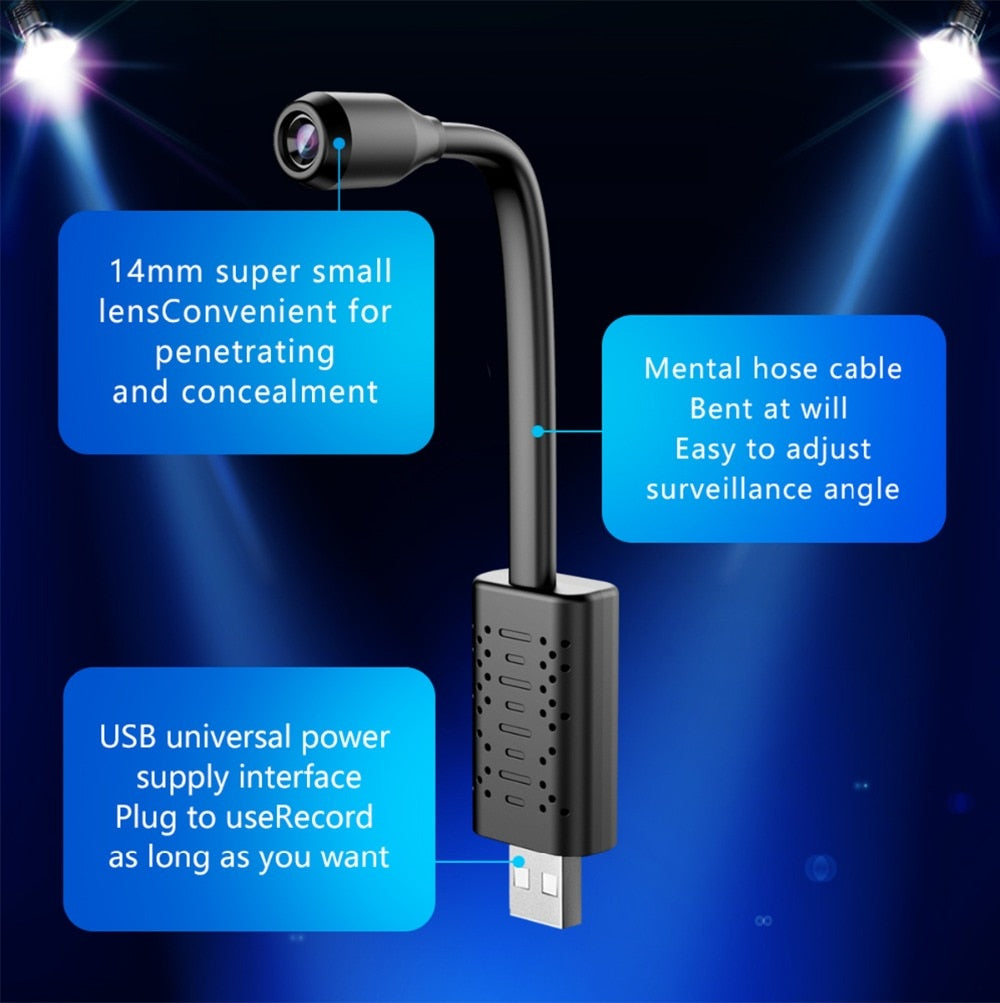 Mini Camera 4K Wifi Portable  P2P IP/AP Remote Control USB Surveillance Camera HD 1080P Support Motion Detection Hidden card