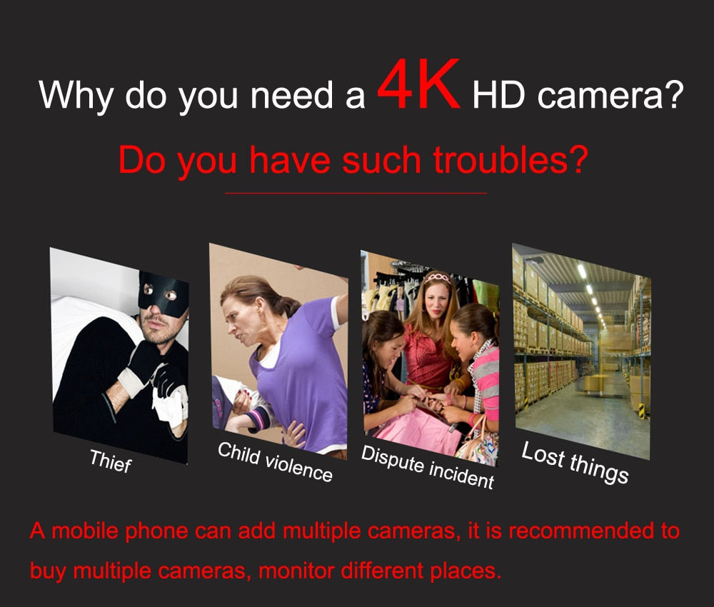 Mini Monitoring Camera 4k Spy Cam Device DIY Camera 2160P True 4k