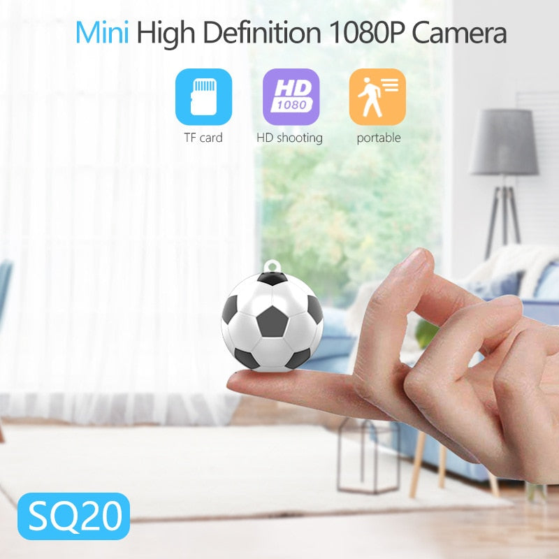 Spherical Mini Camera HD 1080P IP Camera Night Vision Hidden Spy Camera Portable Camera Small DVR