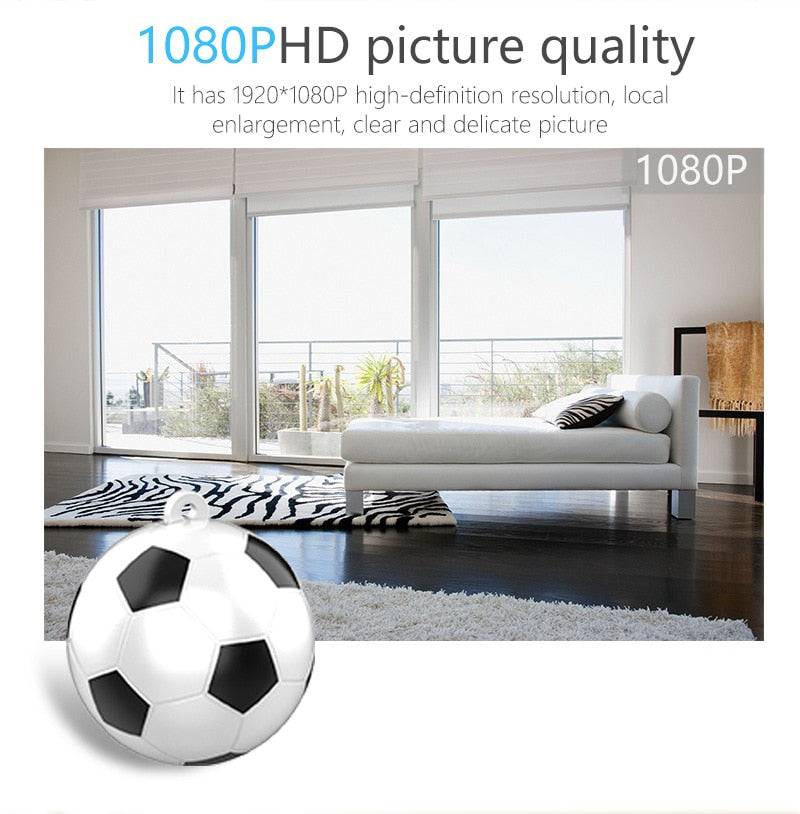 Spherical Mini Camera HD 1080P IP Camera Night Vision Hidden Spy Camera Portable Camera Small DVR