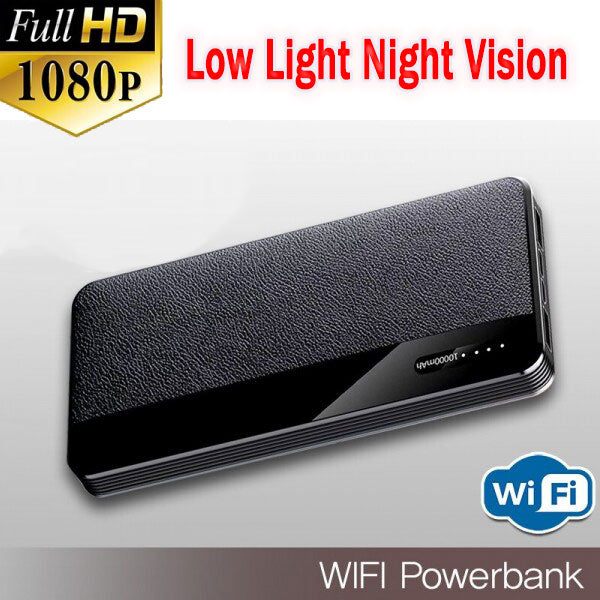No hole power bank WiFi network IP camera Low light night vision Unlimited distance remote monitoring