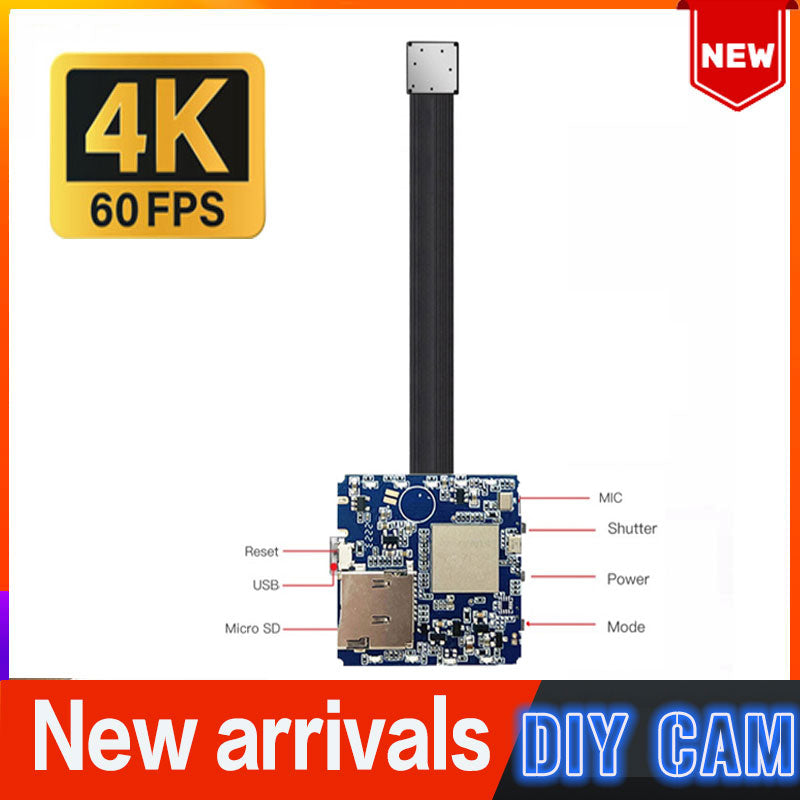 The new 4k/60FPS ultra-clear camera module, supports hotspot WiFi, and supports up to 512G storage