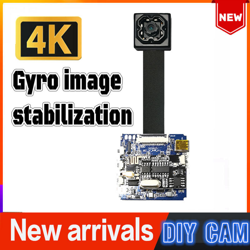 Gyroscope anti-shake 4k DIY mini micro camera module can be used after power on