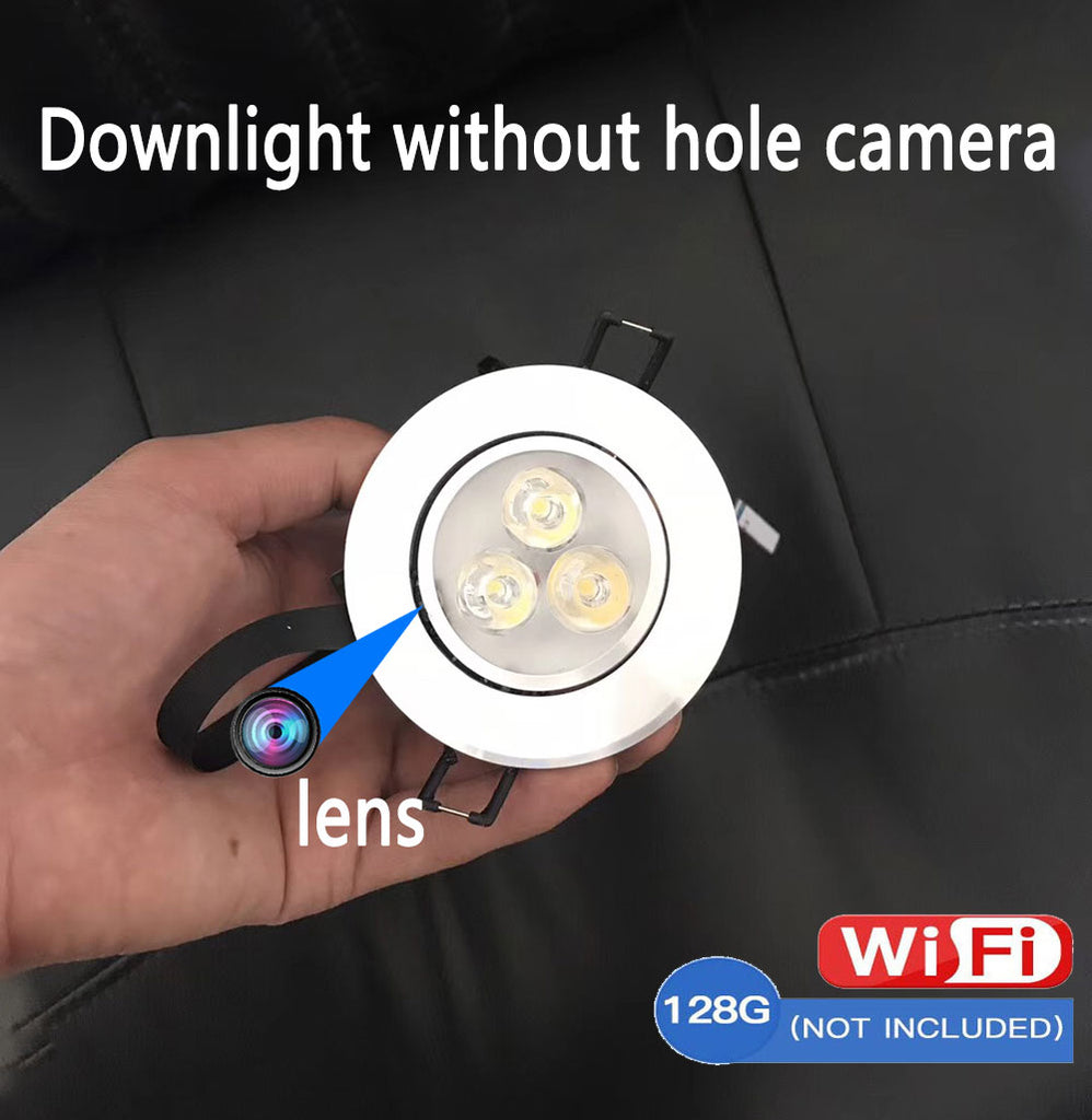 Downlight Spotlight Spy Hidden Camera Wireless   1080p HD  night light hidden camera