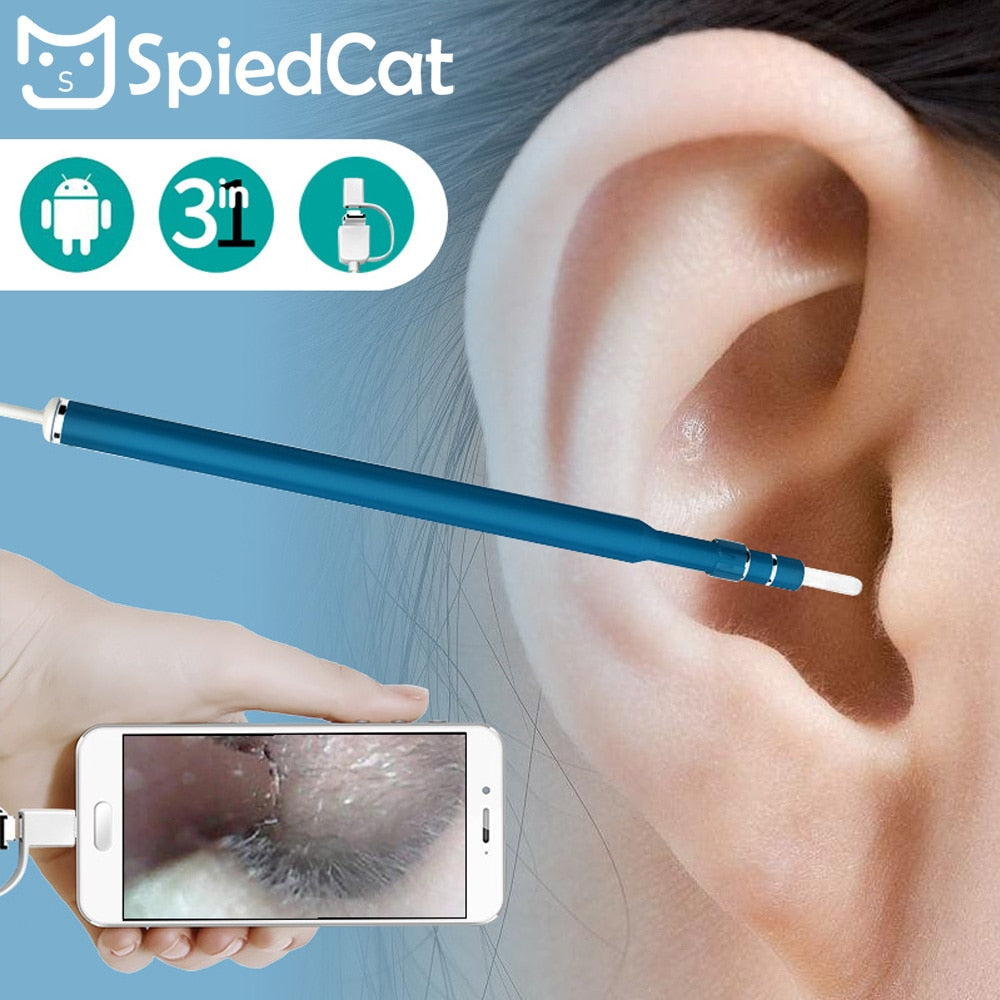 Newest HD visual ear cleaning tool Mini Camera otoscope Ear Health Care USB Ear Cleaning Endoscope for android