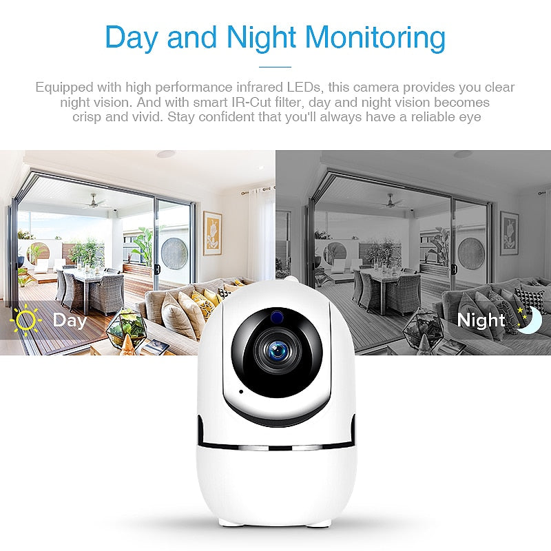 IP Camera WiFi Home Camera 360 Night Vision Baby Monitor Indoor Mini Surveillance Wireless   CCTV