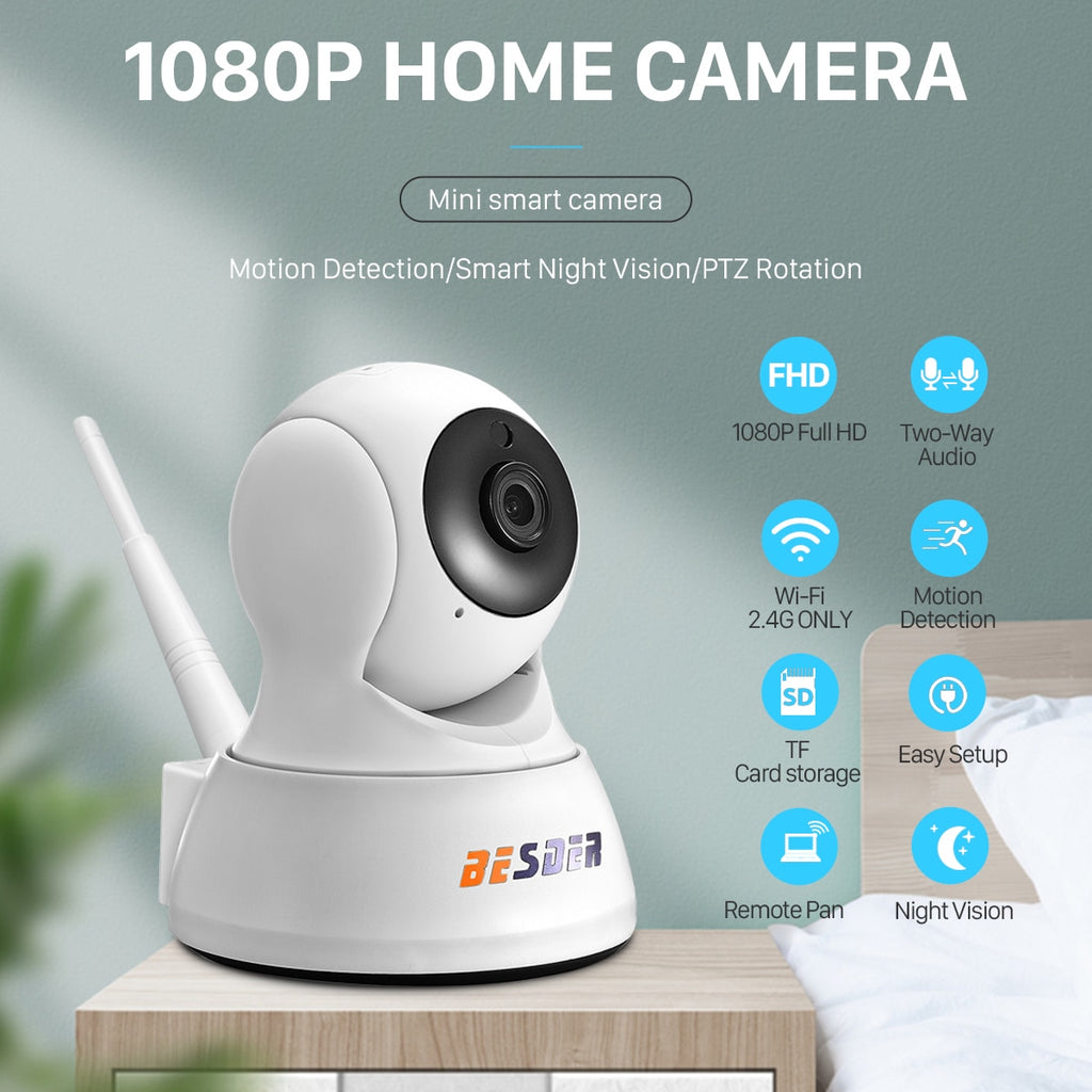 1080P  IP Camera Two Way Audio Wireless Mini Camera Night Vision CCTV  Cloud Storage Baby Monitor