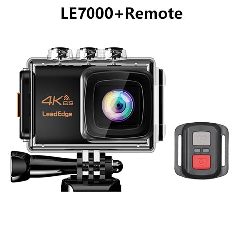 LE7000 Action camera 4K 30FPS 20MP EIS External microphone WiFi waterproof Helmet Cam Pro underwater  Sport camera