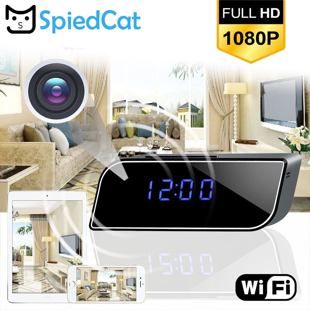 Hidden Alarm Clock Spy Camera 1080P Wifi Mini Camera Portable