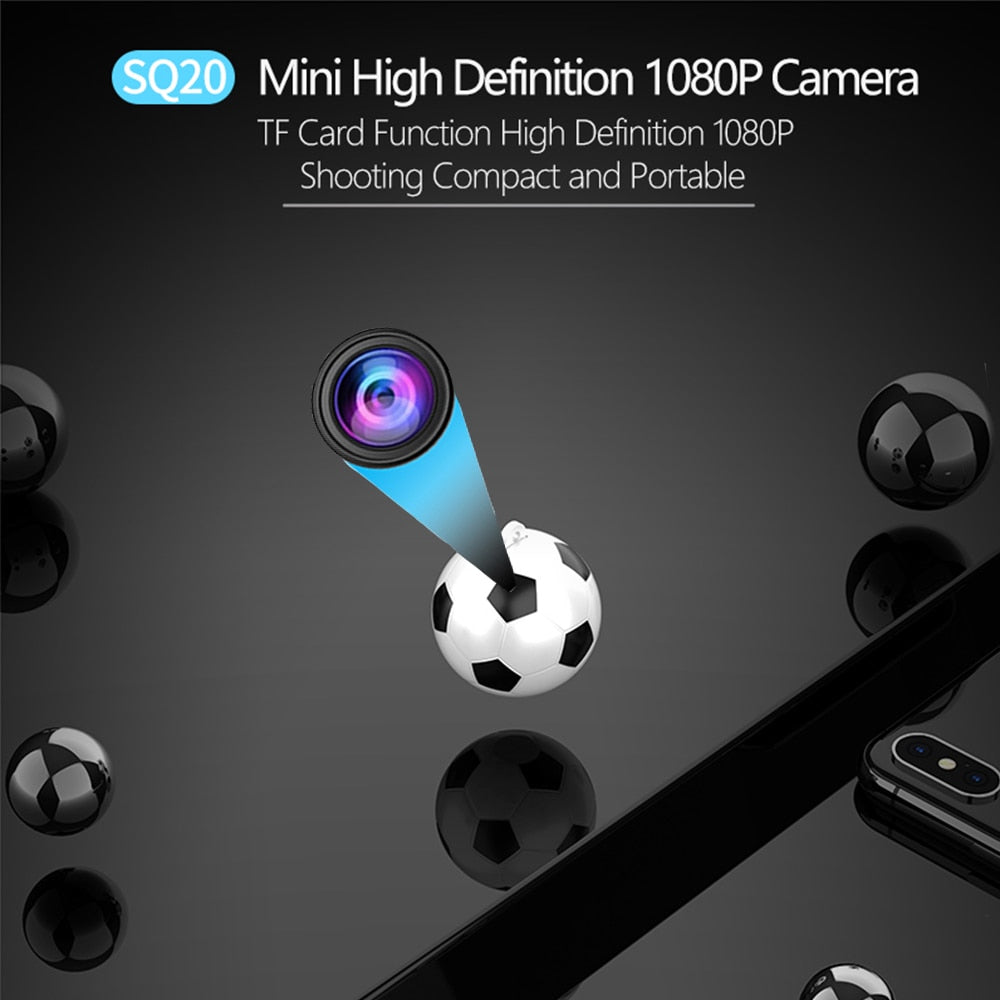Spherical Mini Camera HD 1080P IP Camera Night Vision Hidden Spy Camera Portable Camera Small DVR